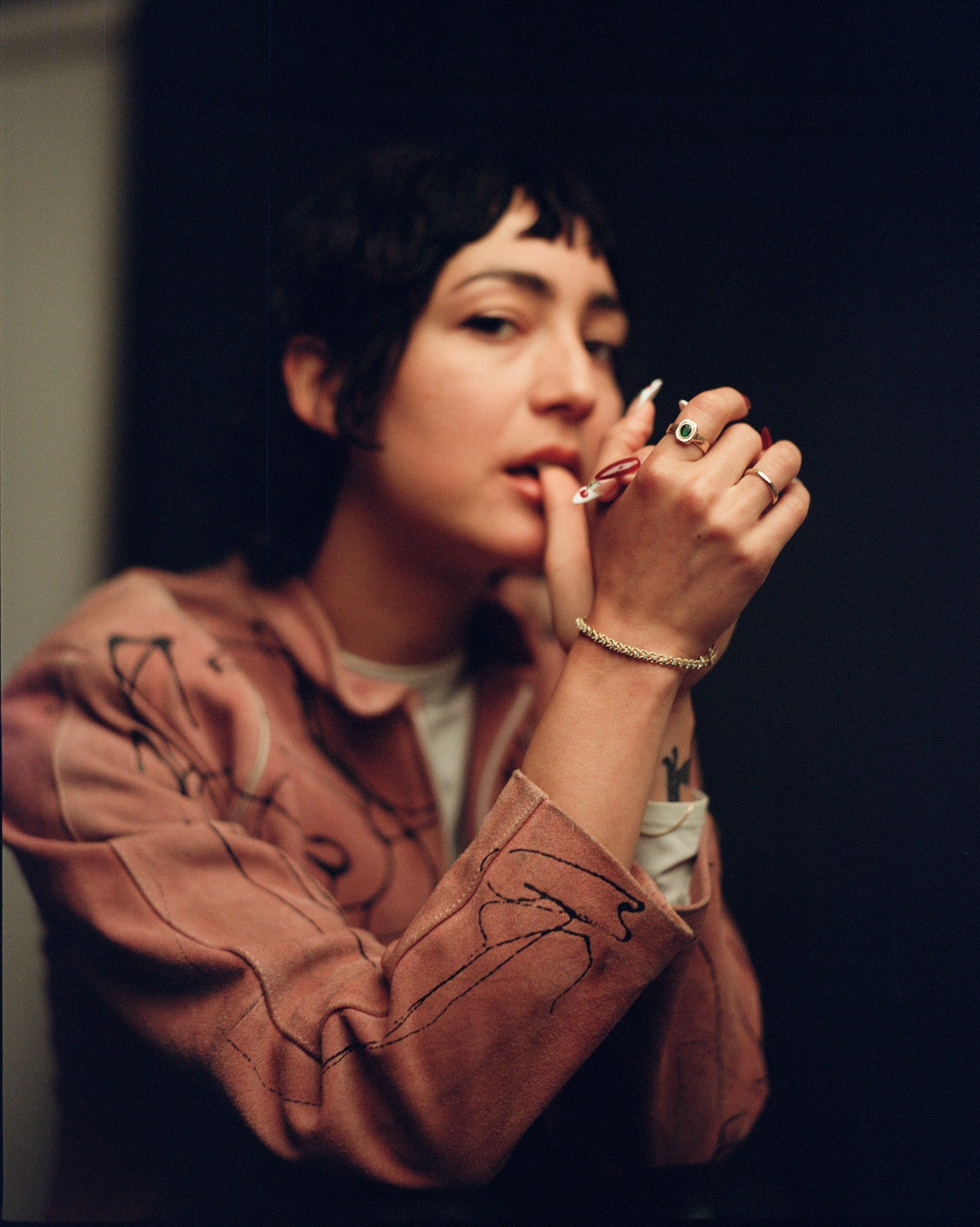 Graveshire Ring / rose gold + emerald