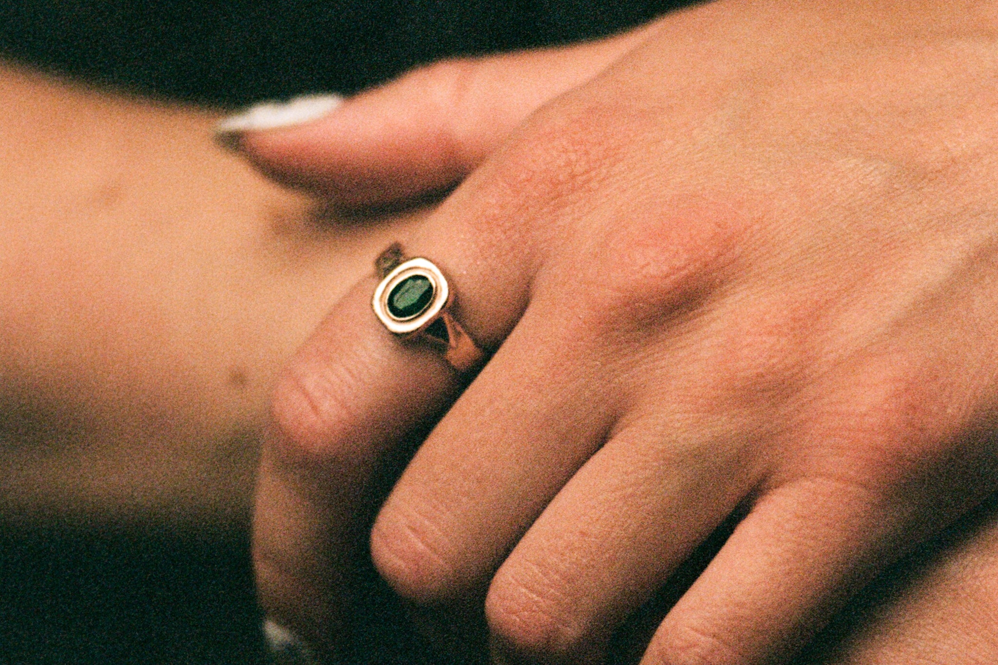 Graveshire Ring / rose gold + emerald
