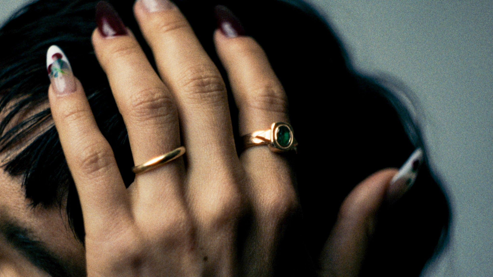 Graveshire Ring / rose gold + emerald