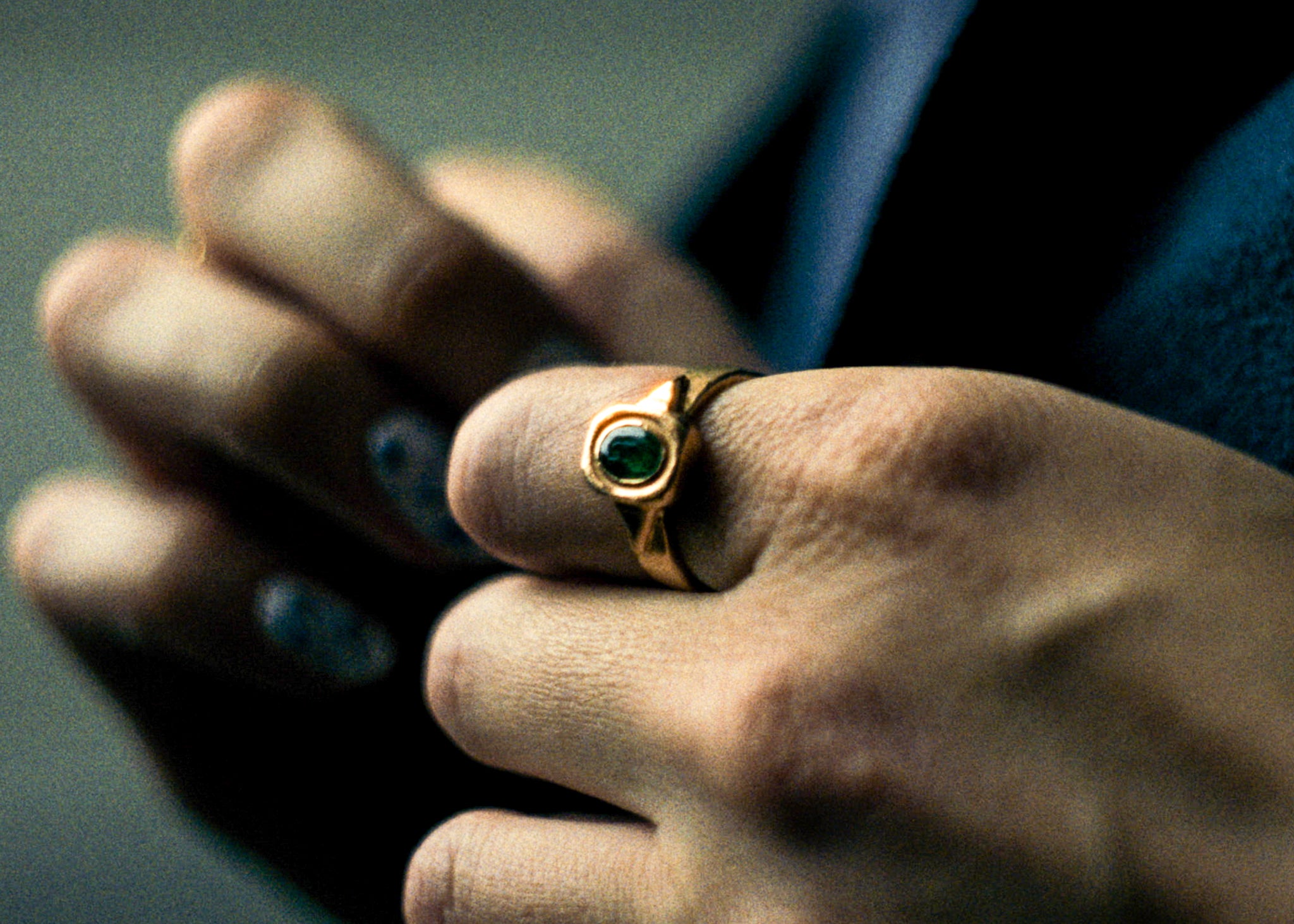 Graveshire Ring / rose gold + emerald