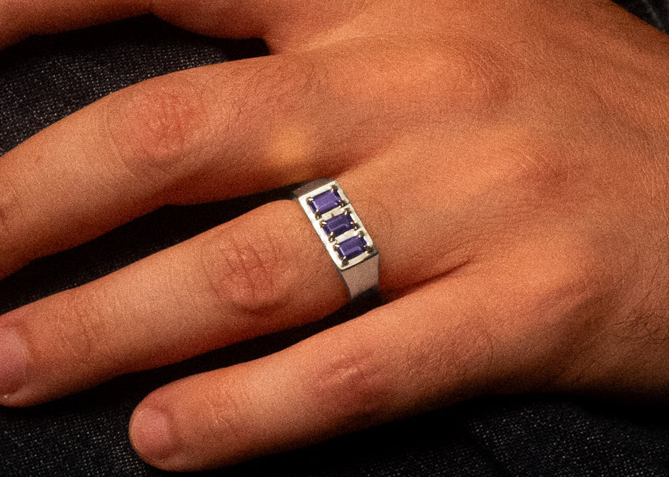 Oathbound Ring | Sterling Silver + Amethyst