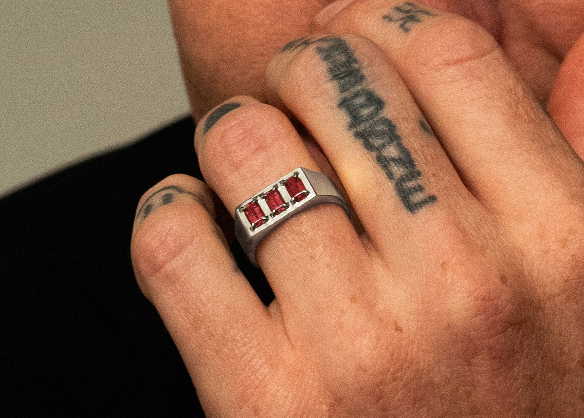 Oathbound Ring | Sterling Silver + Ruby