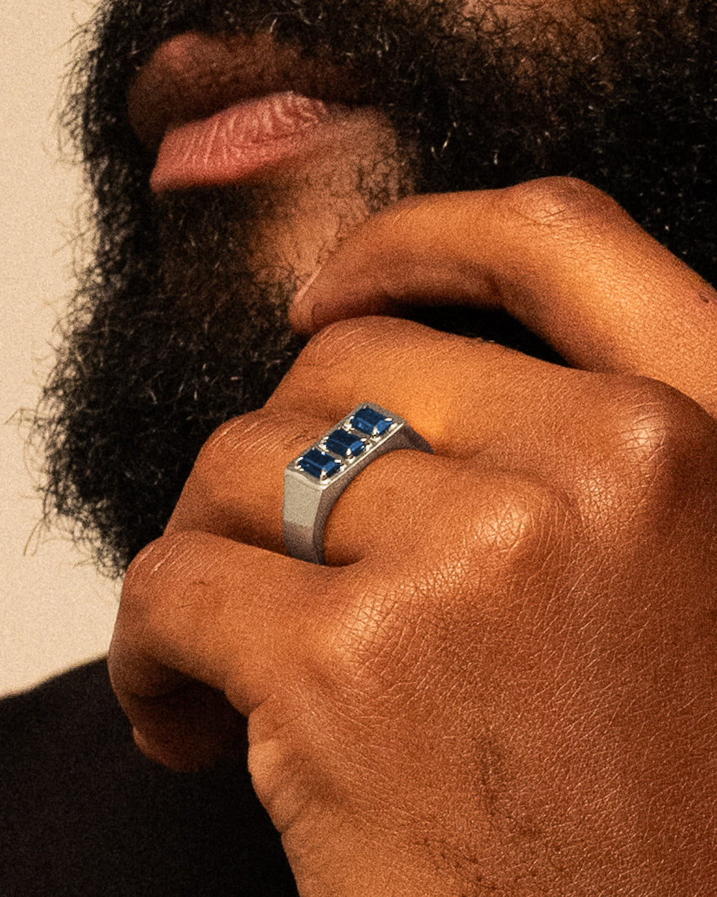 Oathbound Ring | Sterling Silver + Sapphire