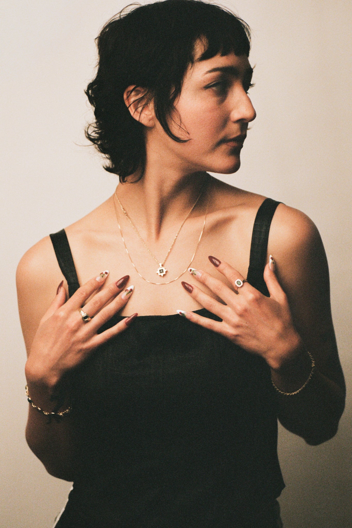 Graveshire Ring / rose gold + emerald