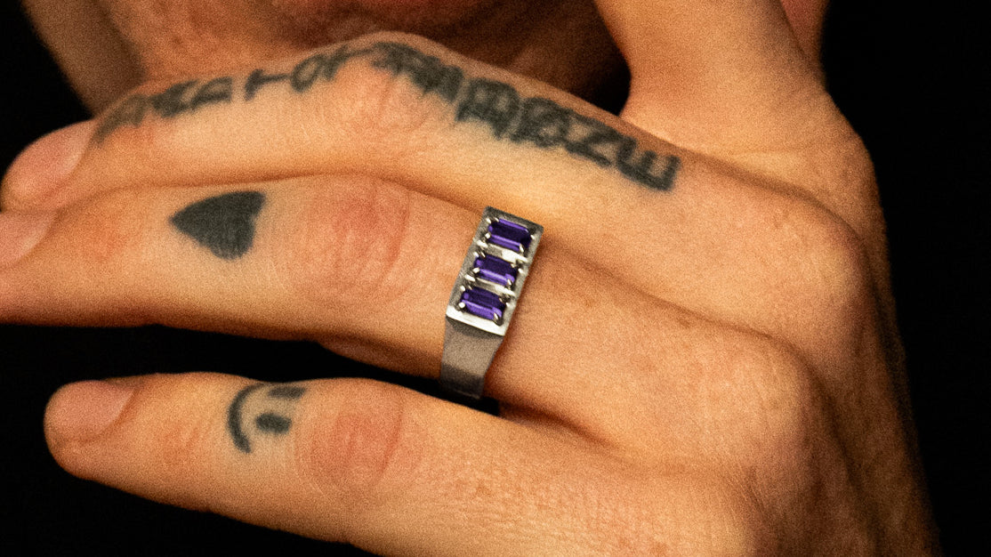 Oathbound Ring | Sterling Silver + Amethyst