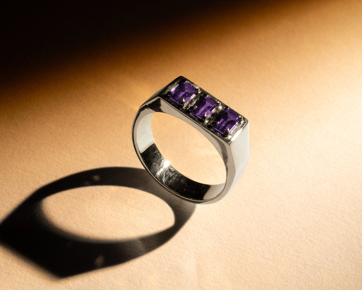 Oathbound Ring | Sterling Silver + Amethyst